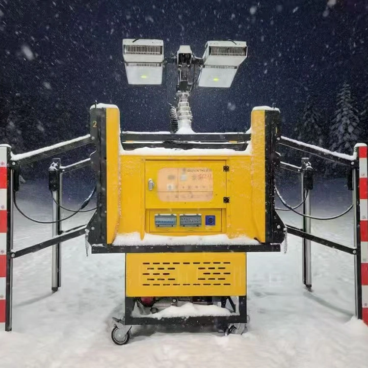 Automatikus be- és kirakodás mobil világítótorony